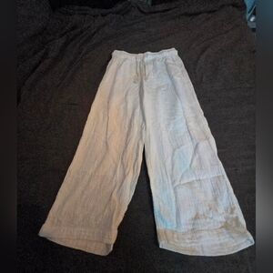 Old Navy White Gauze Wide-Leg Pants – Size Small
